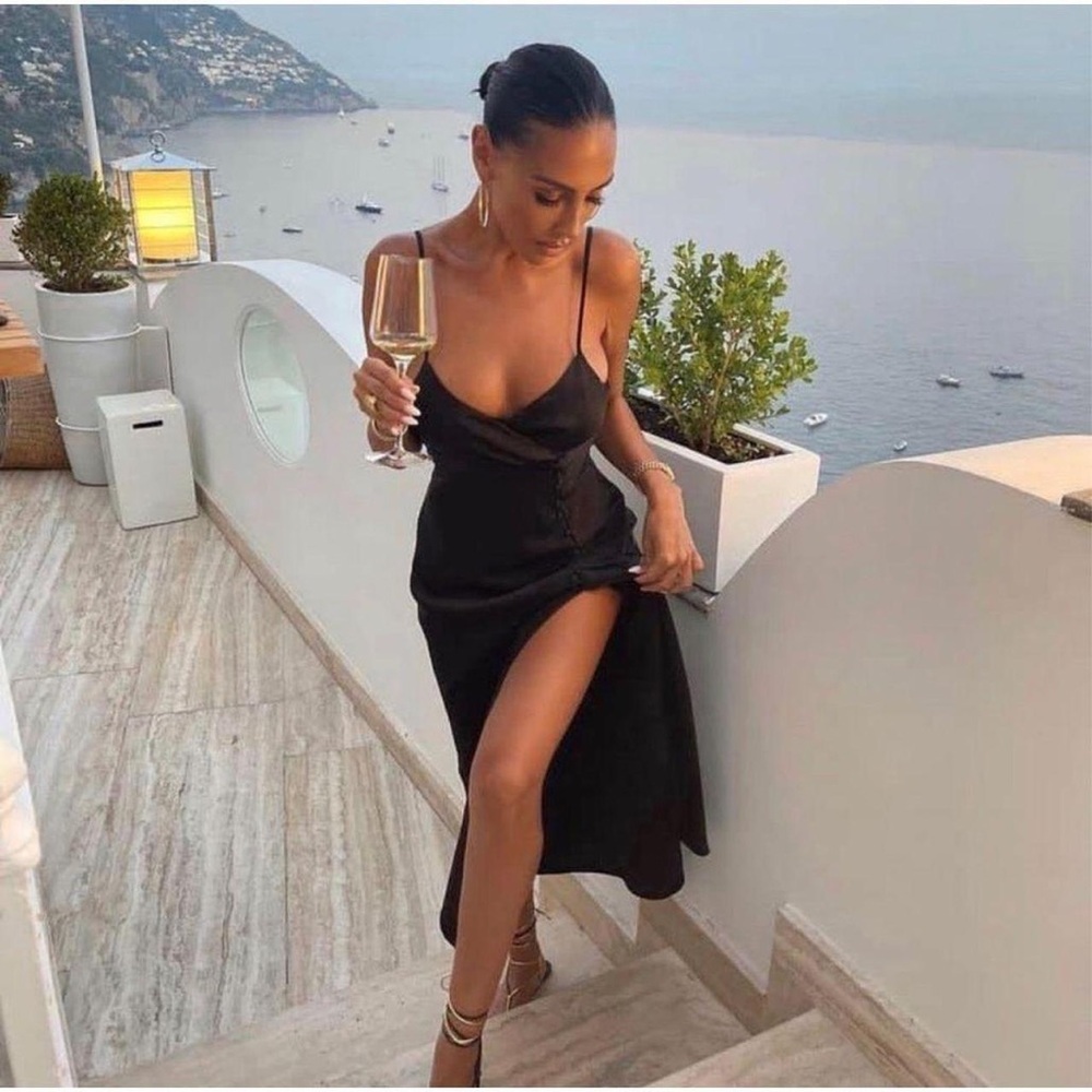 Zara Black Midi Dress